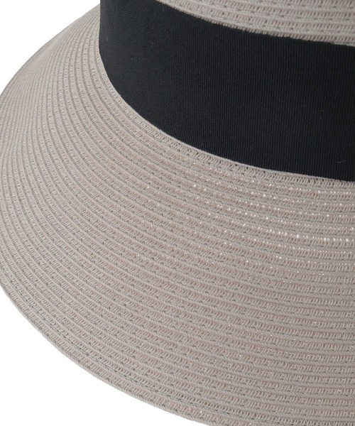 Green　Parks（グリーンパークス）の「・ロングブリムカンカンハット（ハット・レディース・グレー/ブラウン/ベージュ・FREE）」の6枚目の写真