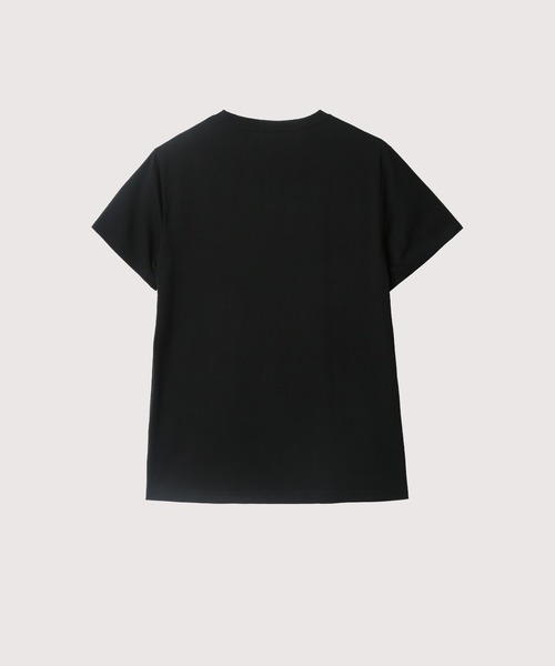 LA POMME petit(ラポミ・プチ)の「PETIT Bow Silhouette T(Tシャツ/カットソー・レディース・ブラック/ホワイト・SMALL/MEDIUM/LARGE)」の3枚目の写真