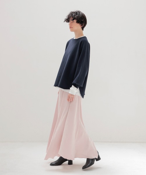 DRESSLAVE（ドレスレイブ）の「cotton cashmere sweatshirt(コットンカシミヤスウェット)（スウェット・レディース・ホワイト/ネイビー・38）」の9枚目の写真