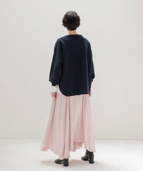 DRESSLAVE（ドレスレイブ）の「cotton cashmere sweatshirt(コットンカシミヤスウェット)（スウェット・レディース・ホワイト/ネイビー・38）」の10枚目の写真