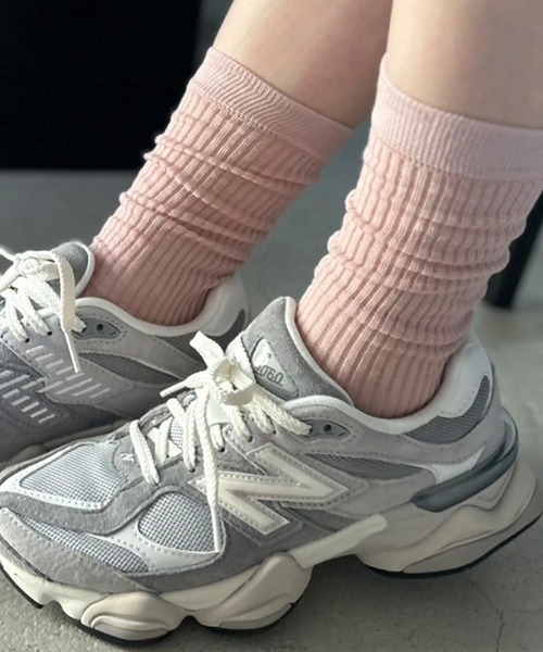 Kotoe（コトエ）の「シンプルシアーリブソックス（ソックス/靴下・レディース・ピンク/ホワイト/イエロー/ブラック/グレー・FREE）」の6枚目の写真