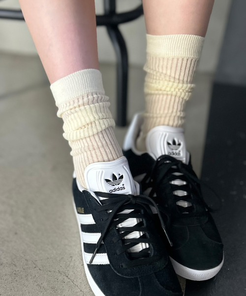 Kotoe（コトエ）の「シンプルシアーリブソックス（ソックス/靴下・レディース・ピンク/ホワイト/イエロー/ブラック/グレー・FREE）」の7枚目の写真