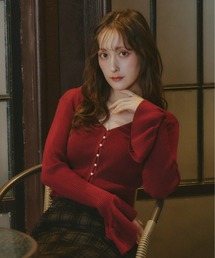 Olu. | パールショート丈カーディガン(カーディガン/ボレロ)