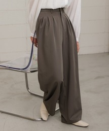 【S・Mサイズ展開】トリプルタックワイドパンツ