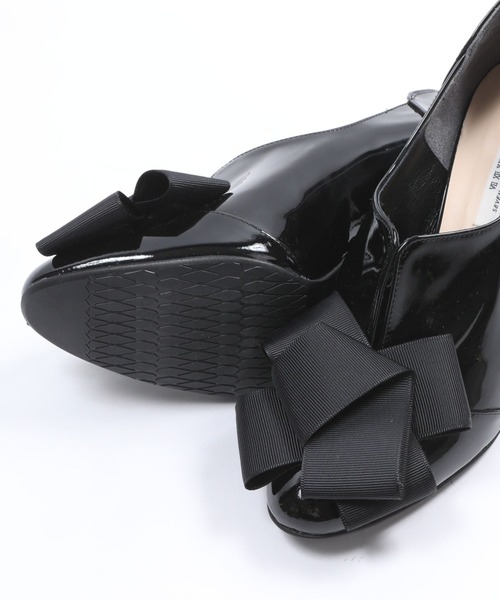 SEVEN TWELVE THIRTY（セヴントゥエルヴサーティー）の「【レイン対応】LovelyWalk リボンブーティ（レインシューズ・レディース・ピンクベージュ/グレー/ブラック・24.5cm/24cm/23.5cm/23cm/22.5cm）」の6枚目の写真