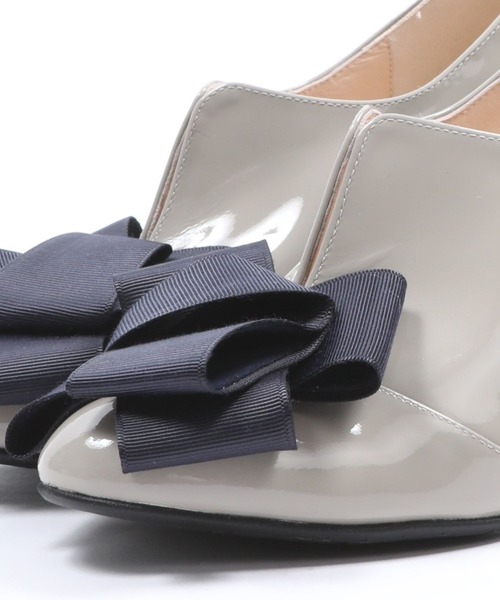 SEVEN TWELVE THIRTY（セヴントゥエルヴサーティー）の「【レイン対応】LovelyWalk リボンブーティ（レインシューズ・レディース・ピンクベージュ/グレー/ブラック・24.5cm/24cm/23.5cm/23cm/22.5cm）」の11枚目の写真