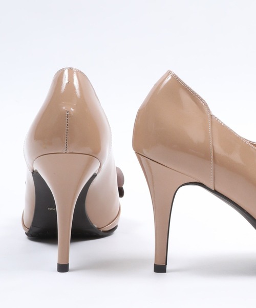 SEVEN TWELVE THIRTY（セヴントゥエルヴサーティー）の「【レイン対応】LovelyWalk リボンブーティ（レインシューズ・レディース・ピンクベージュ/グレー/ブラック・24.5cm/24cm/23.5cm/23cm/22.5cm）」の13枚目の写真