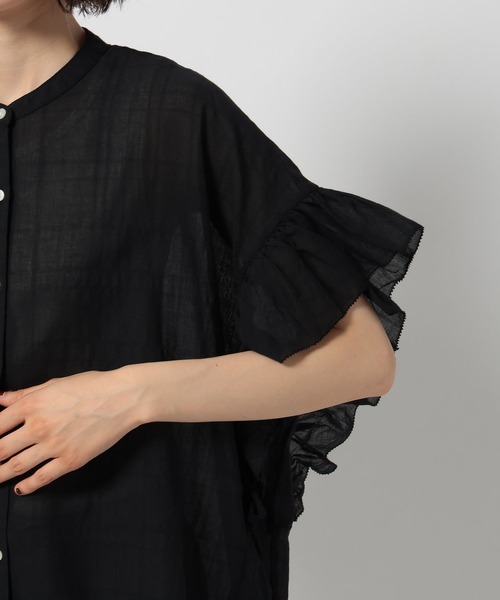 niko and...（ニコアンド）の「袖フリルチェックブラウス（シャツ/ブラウス・レディース・オレンジ/ブラック/ブルー/イエロー・FREE）」の22枚目の写真