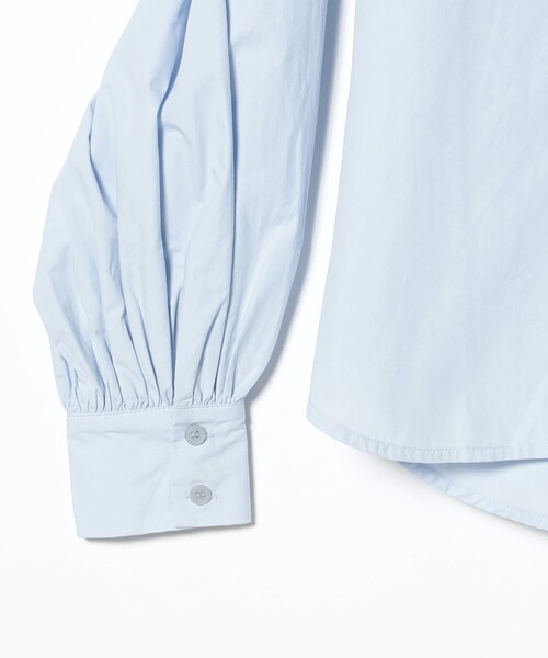 CAROLINA GLASER（カロリナ グレイサー）の「リボン コットン ブラウス（シャツ/ブラウス・レディース・ラベンダー/サックスブルー・ONE SIZE）」の6枚目の写真