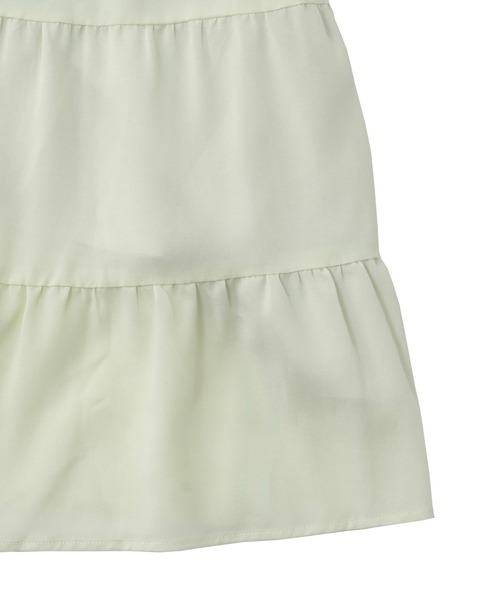 DRESSLAVE（ドレスレイブ）の「c/cu tiered skirt(コットンキュプラティアードスカート)（スカート・レディース・ブラウン/ライトグリーン・38）」の19枚目の写真