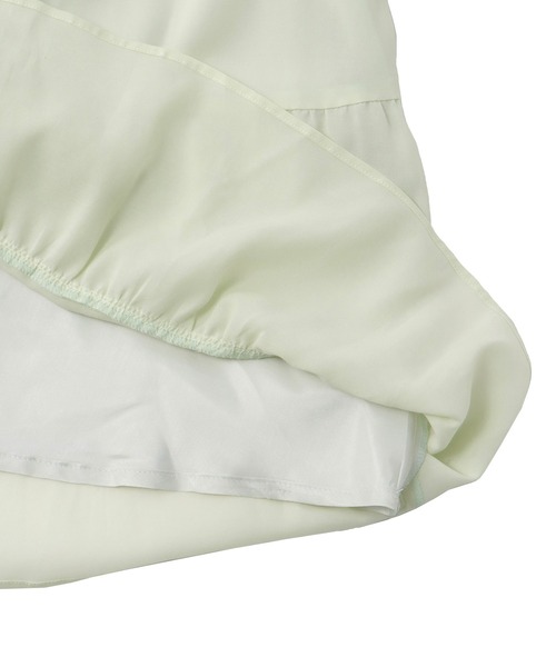 DRESSLAVE（ドレスレイブ）の「c/cu tiered skirt(コットンキュプラティアードスカート)（スカート・レディース・ブラウン/ライトグリーン・38）」の20枚目の写真