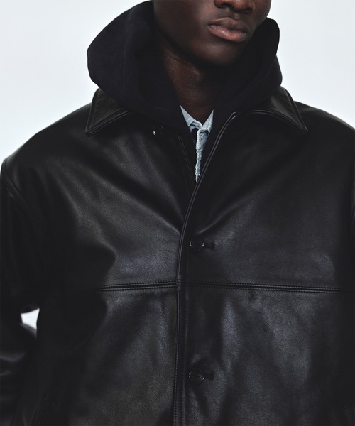 COW LEATHER CAR COAT / 牛革 / カーコートジャケット（ライダース