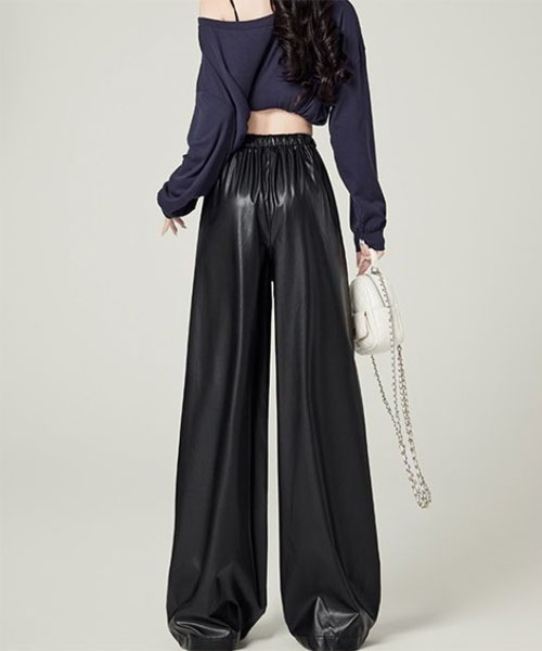 urge：（アージコロン ）の「【URGE：】合成皮革 イージーパンツ（その他パンツ・レディース・ブラック・X-LARGE/LARGE/MEDIUM/SMALL）」の3枚目の写真