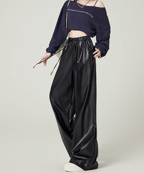 urge：（アージコロン ）の「【URGE：】合成皮革 イージーパンツ（その他パンツ・レディース・ブラック・X-LARGE/LARGE/MEDIUM/SMALL）」の4枚目の写真