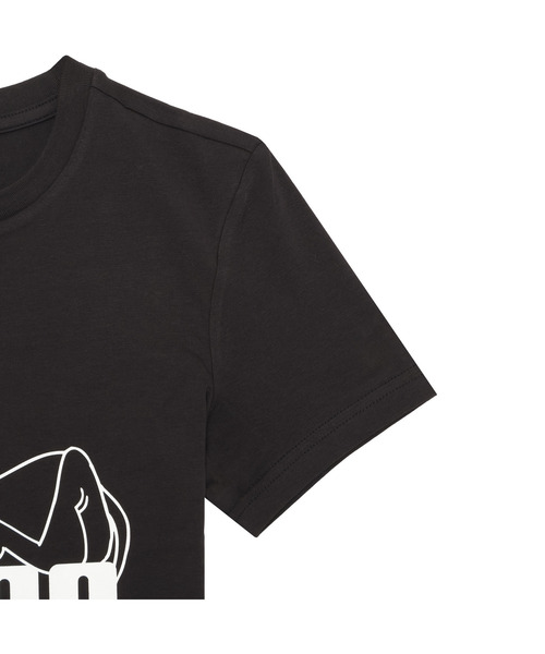 PUMA(プーマ)の「PUMA プーマ ウィメンズ グラフィック スーパー プーマ スリム ショート 半(Tシャツ/カットソー・レディース・ホワイト/ブラック・LARGE/MEDIUM/SMALL/X-LARGE)」の9枚目の写真
