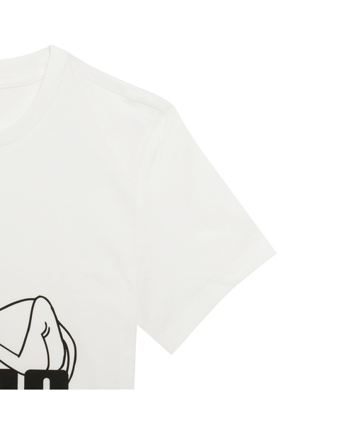 PUMA(プーマ)の「PUMA プーマ ウィメンズ グラフィック スーパー プーマ スリム ショート 半(Tシャツ/カットソー・レディース・ホワイト/ブラック・LARGE/MEDIUM/SMALL/X-LARGE)」の5枚目の写真