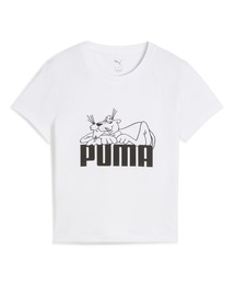 PUMA プーマ ウィメンズ グラフィック スーパー プーマ スリム ショート 半