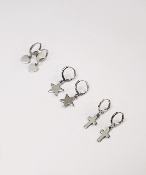 ARCHIVER（アーカイバ）の「【Bz】シンプルチャームリングピアス/ペア(RZ)（ピアス（両耳用）・レディース・その他2/その他1/その他・FREE）」の8枚目の写真