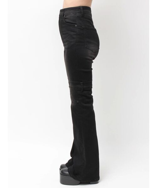 EMODA（エモダ）の「ハイカバーフレアパギンス（デニムパンツ・レディース・インディゴブルー/ブラック・SMALL/MEDIUM/X-SMALL）」の12枚目の写真