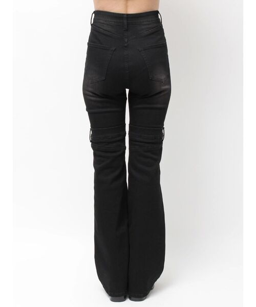 EMODA（エモダ）の「ハイカバーフレアパギンス（デニムパンツ・レディース・インディゴブルー/ブラック・SMALL/MEDIUM/X-SMALL）」の3枚目の写真