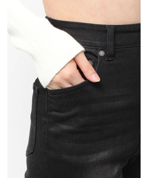 EMODA（エモダ）の「ハイカバーフレアパギンス（デニムパンツ・レディース・インディゴブルー/ブラック・SMALL/MEDIUM/X-SMALL）」の6枚目の写真