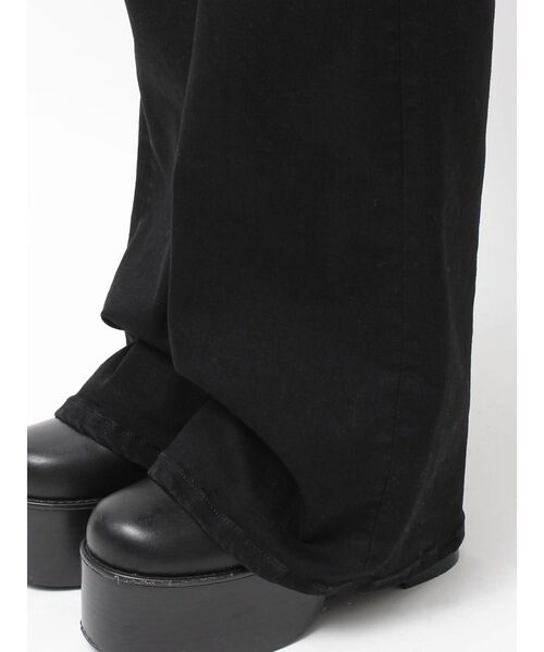 EMODA（エモダ）の「ハイカバーフレアパギンス（デニムパンツ・レディース・インディゴブルー/ブラック・SMALL/MEDIUM/X-SMALL）」の7枚目の写真