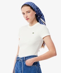 LACOSTE | タイトフィットリブニットTシャツ(Tシャツ/カットソー)
