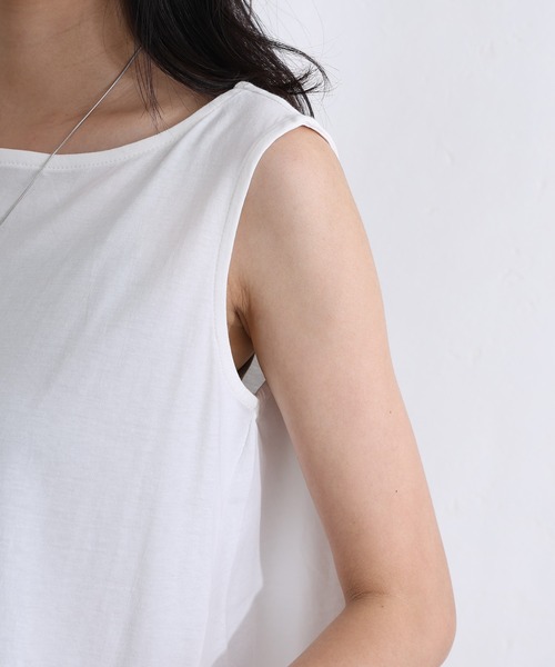 ElegChic(エレグシック)の「脇 タック ノースリーブトップス(タンクトップ・レディース・ホワイト/ベージュ/ブラック・M/XL/4L)」の17枚目の写真