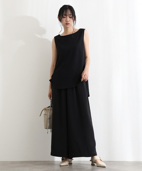 ElegChic(エレグシック)の「脇 タック ノースリーブトップス(タンクトップ・レディース・ホワイト/ベージュ/ブラック・M/XL/4L)」の19枚目の写真