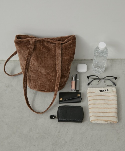 Aunt Marie's（アントマリーズ）の「ライトコーデュロイミニバッグ（トートバッグ・レディース・ブラウン/ピンク/ブラック・FREE）」の5枚目の写真