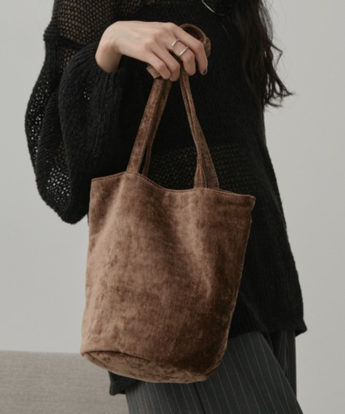 Aunt Marie's（アントマリーズ）の「ライトコーデュロイミニバッグ（トートバッグ・レディース・ブラウン/ピンク/ブラック・FREE）」の20枚目の写真