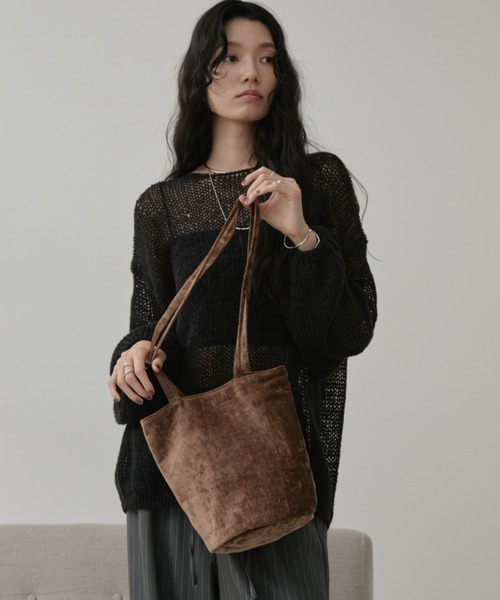 Aunt Marie's（アントマリーズ）の「ライトコーデュロイミニバッグ（トートバッグ・レディース・ブラウン/ピンク/ブラック・FREE）」の18枚目の写真