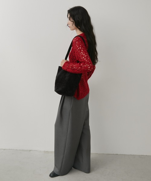 Aunt Marie's（アントマリーズ）の「ライトコーデュロイミニバッグ（トートバッグ・レディース・ブラウン/ピンク/ブラック・FREE）」の13枚目の写真