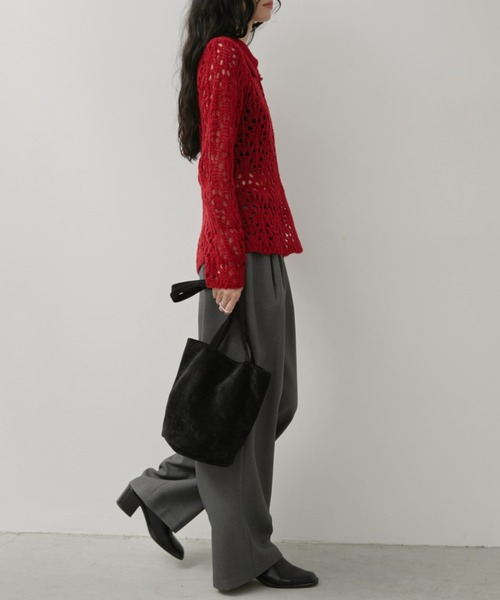 Aunt Marie's（アントマリーズ）の「ライトコーデュロイミニバッグ（トートバッグ・レディース・ブラウン/ピンク/ブラック・FREE）」の12枚目の写真