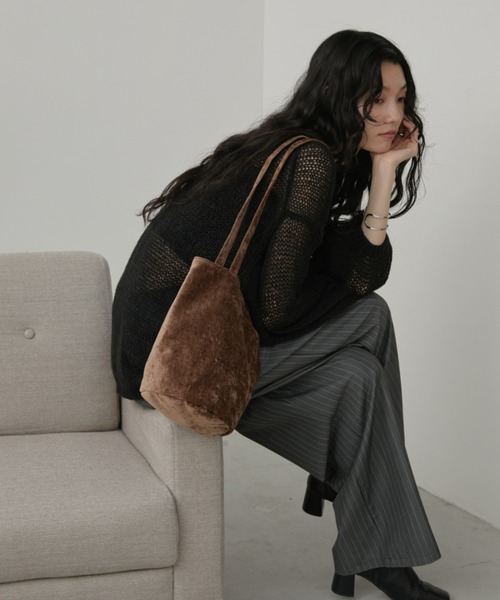 Aunt Marie's（アントマリーズ）の「ライトコーデュロイミニバッグ（トートバッグ・レディース・ブラウン/ピンク/ブラック・FREE）」の19枚目の写真