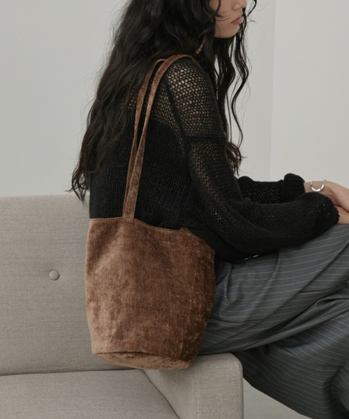 Aunt Marie's（アントマリーズ）の「ライトコーデュロイミニバッグ（トートバッグ・レディース・ブラウン/ピンク/ブラック・FREE）」の15枚目の写真