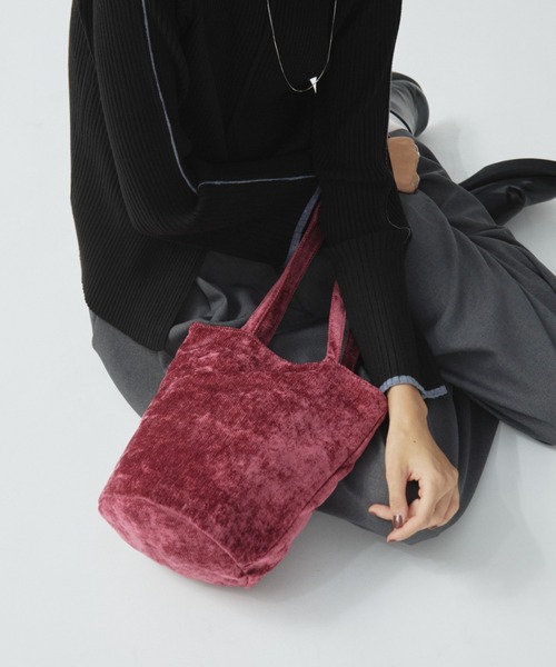 Aunt Marie's（アントマリーズ）の「ライトコーデュロイミニバッグ（トートバッグ・レディース・ブラウン/ピンク/ブラック・FREE）」の21枚目の写真