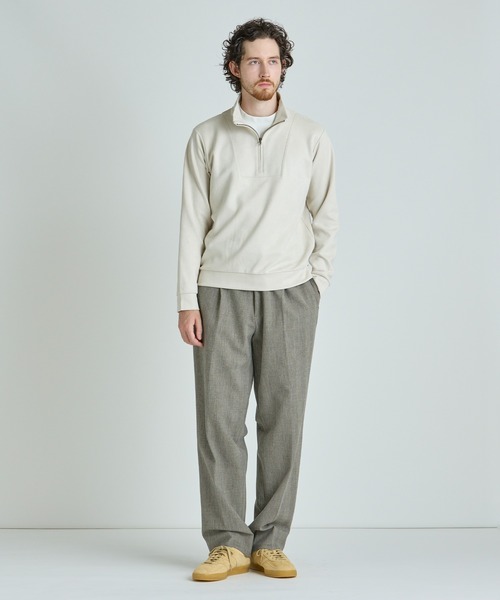 MEN'S BIGI（メンズビギ）の「スエードフェイクレイヤードプルオーバー（Tシャツ/カットソー・メンズ・グレー/オフホワイト/ブラック・02/01/03）」の13枚目の写真