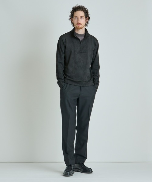 MEN'S BIGI（メンズビギ）の「スエードフェイクレイヤードプルオーバー（Tシャツ/カットソー・メンズ・グレー/オフホワイト/ブラック・02/01/03）」の15枚目の写真