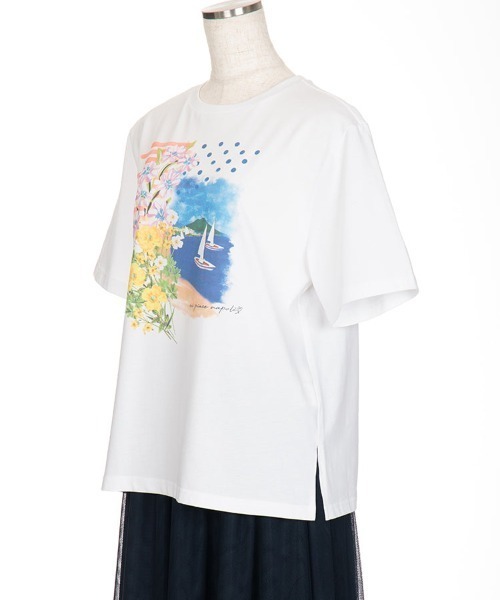 Chesty（チェスティー）の「フラワーナポリTシャツ（Tシャツ/カットソー・レディース・ホワイト・FREE）」の8枚目の写真