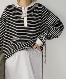 chuclla（チュクラ）の「ボーダーヘンリーネック プルオーバー chw25a051（Tシャツ/カットソー・レディース）」