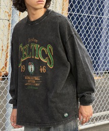 NBA（エヌビーエー）の「NBA/エヌビーエー 別注 チームロゴ刺繍/プリント ヴィンテージ加工 ビッグシルエットロンT（Tシャツ/カットソー）」