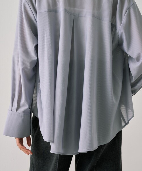 バックテールフレアシャツ バックテールフレアシャツ｜ウォッシャブル/接触冷感/冷房対策