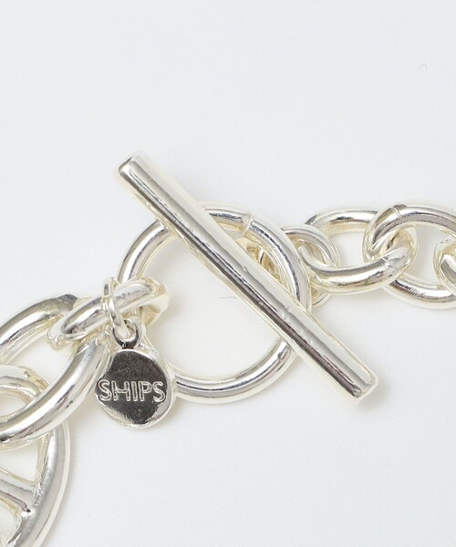 SHIPS（シップス）の「【WEB限定】SHIPS: シルバーコーティング チェーン ブレスレット（ブレスレット・メンズ・ホワイト系/ホワイト/ライトホワイト・ONE SIZE）」の7枚目の写真