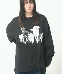 モノトーンアニマル柄ロンTEE(M1)