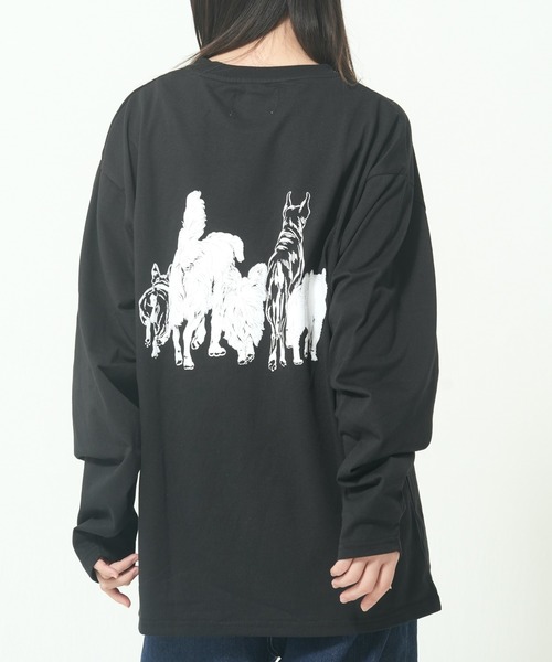 CORISCO(コリスコ)の「モノトーンアニマル柄ロンTEE(M1)(Tシャツ/カットソー・メンズ・オートミール/キナリ/グレー系1/ブラック系1/ブラック系2/ホワイト系1/ホワイト系2/グレー系2・MEDIUM/LARGE/X-LARGE)」の19枚目の写真