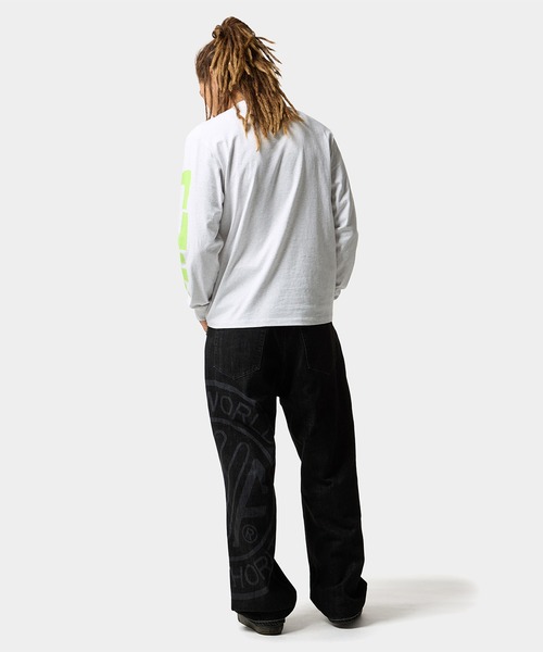 HUF（ハフ）の「MEGABLAST LS TEE（Tシャツ/カットソー・メンズ・ホワイト/ブラック/ブルー系その他/アッシュ/ネイビー・S/M/L/XL/XXL/XS）」の18枚目の写真