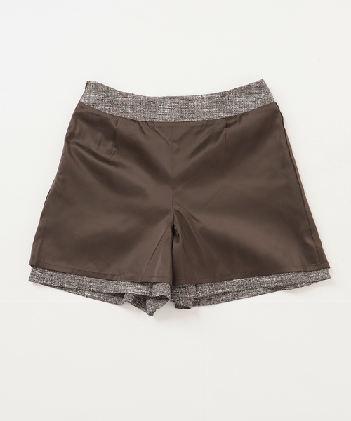 749新品23区ライトツイード ハーフパンツ34ネイビー￥23100 ブライトツイルハーフパンツ | ANAYI/アナイ | 三越伊勢丹