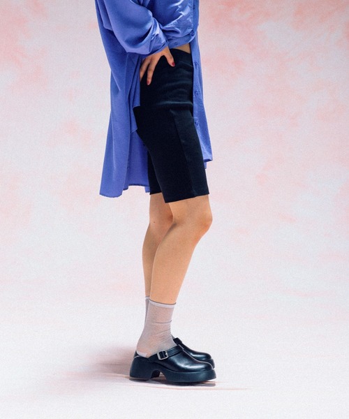 LEPSIM(レプシィム)の「バイカーパンツ 582163(その他パンツ・レディース・グレー/ブラック・FREE)」の5枚目の写真