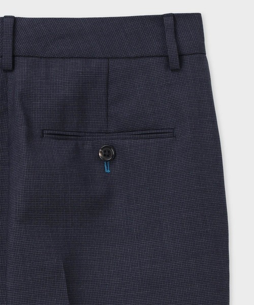 Paul Smith（ポールスミス）の「ウィメンズ マイクロ ハウンドトゥース テーパードパンツ / 255022 264TH（スラックス・レディース・グレー/ネイビー・40/38）」の3枚目の写真